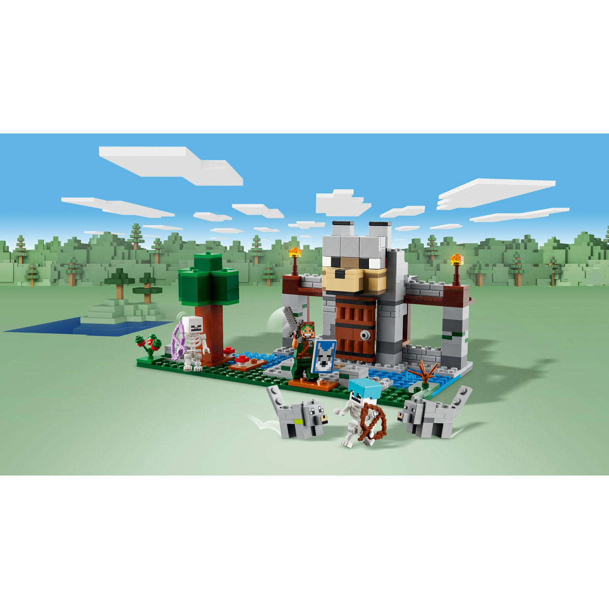 LEGO® Minecraft® - Fortareata lupilor 21261, 312 piese