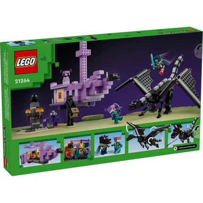 LEGO® Minecraft® - Dragon Ender si Corabia din End 21264, 657 piese