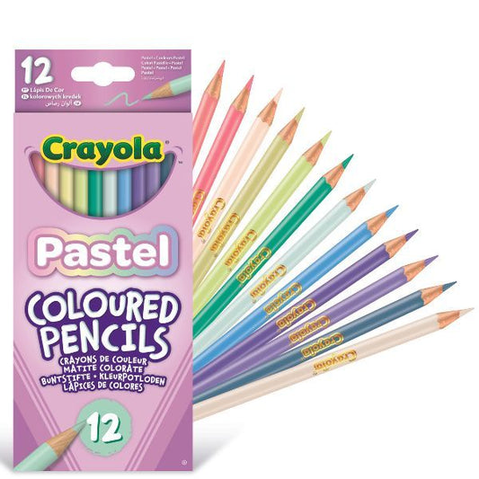 Set Crayola, 12 de creioane culori pastelate