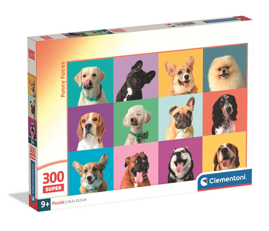 Puzzle Super 300 Piese - Funny Faces - Catelusi Haiosi