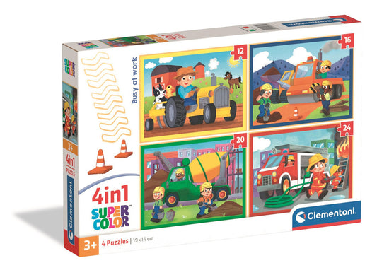Puzzle 4 In 1 - Ocupat la Munca