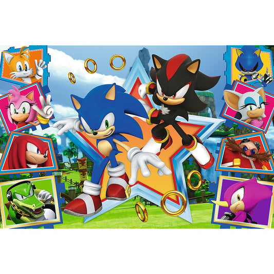 Puzzle 100 piese - Echipa lui Sonic