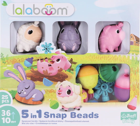 Bile interconectabile, Clic-Clac Lalaboom, 10 luni+, Multicolor