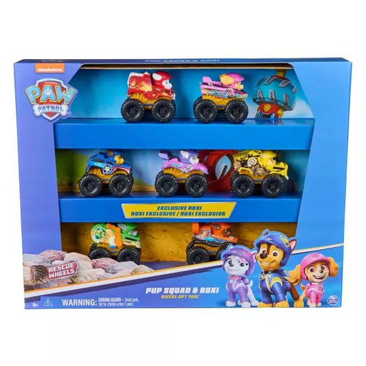 Paw Patrol Rescue Wheels Set 7 figurine cu masinute