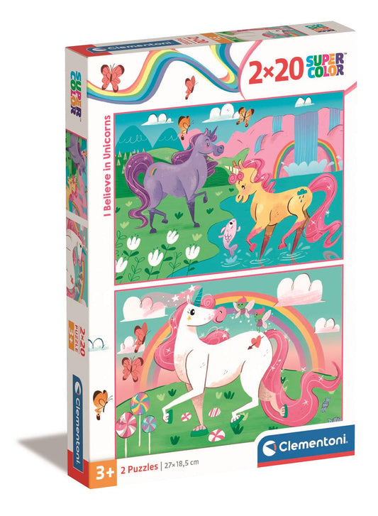 Puzzle 2x20 Piese - I Believe in Unicorns