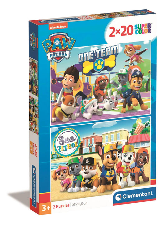 Puzzle 2x20 Piese - Paw Patrol