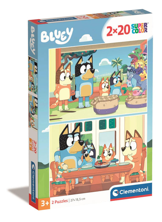 Puzzle 2x20 Piese - Bluey