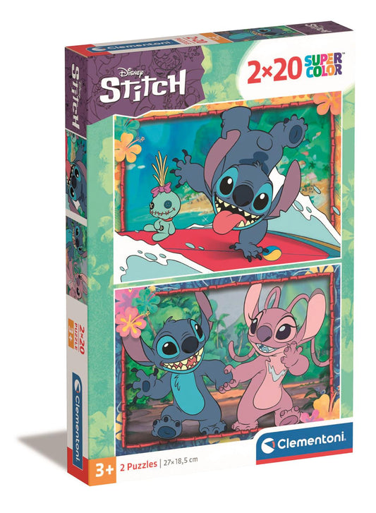 Puzzle 2x20 Piese - Disney Stitch