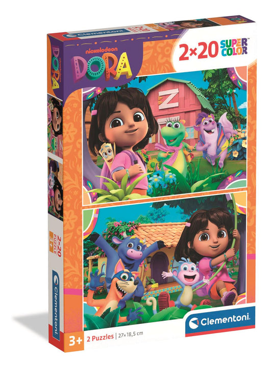 Puzzle 2x20 Piese - Dora the Explorer