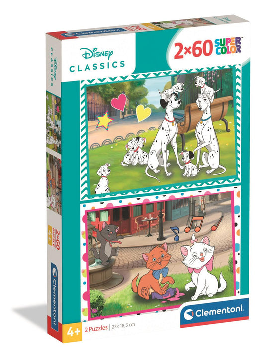 Puzzle 2x60 Piese - Disney Classic 2026