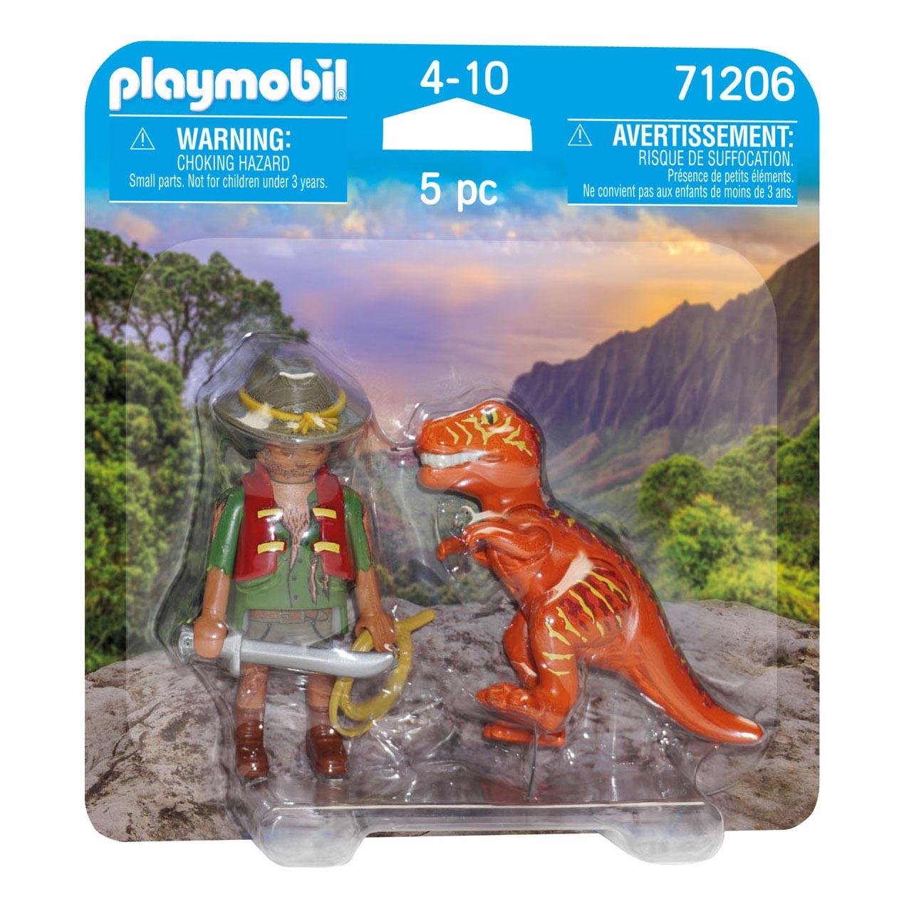 Set 2 Figurine Bandit Cu T Rex