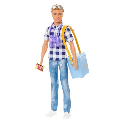 Papusa Barbie - Camping Ken, cu accesorii