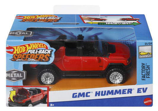 Hot Wheels Masinuta Pull-back Speeder,1:43 - GMC Hummer EV