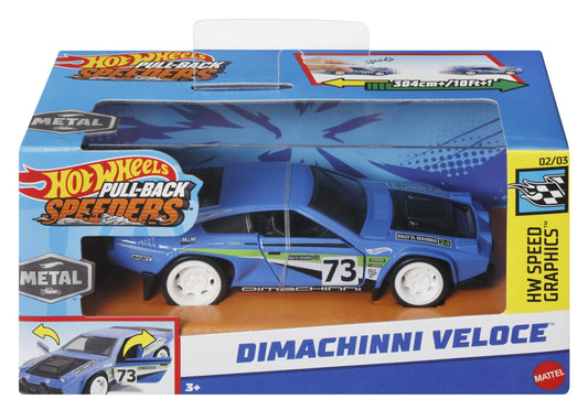 Hot Wheels Masinuta Pull-back Speeder,1:43 - Dimachinni Veloce