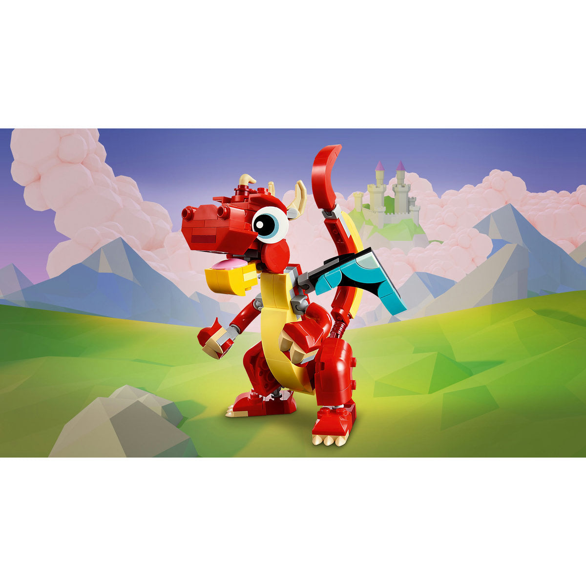 LEGO® Creator 3 in 1 - Dragon rosu 31145, 149 piese