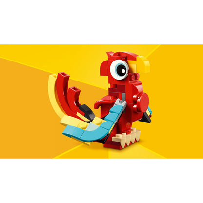 LEGO® Creator 3 in 1 - Dragon rosu 31145, 149 piese