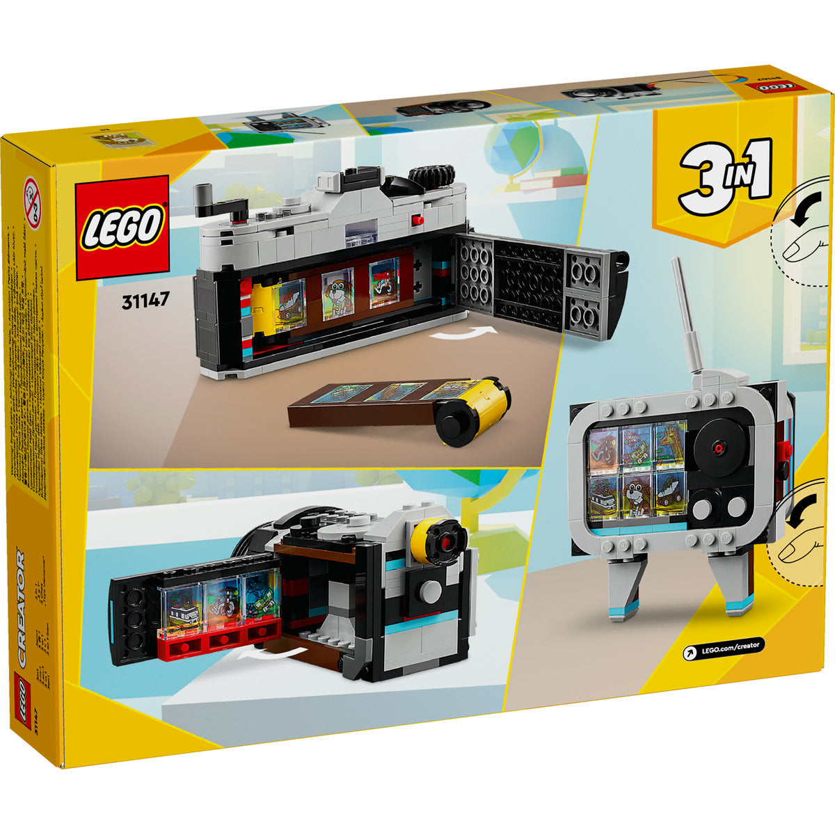 LEGO® Creator 3 in 1 - Aparat foto retro 31147, 261 piese