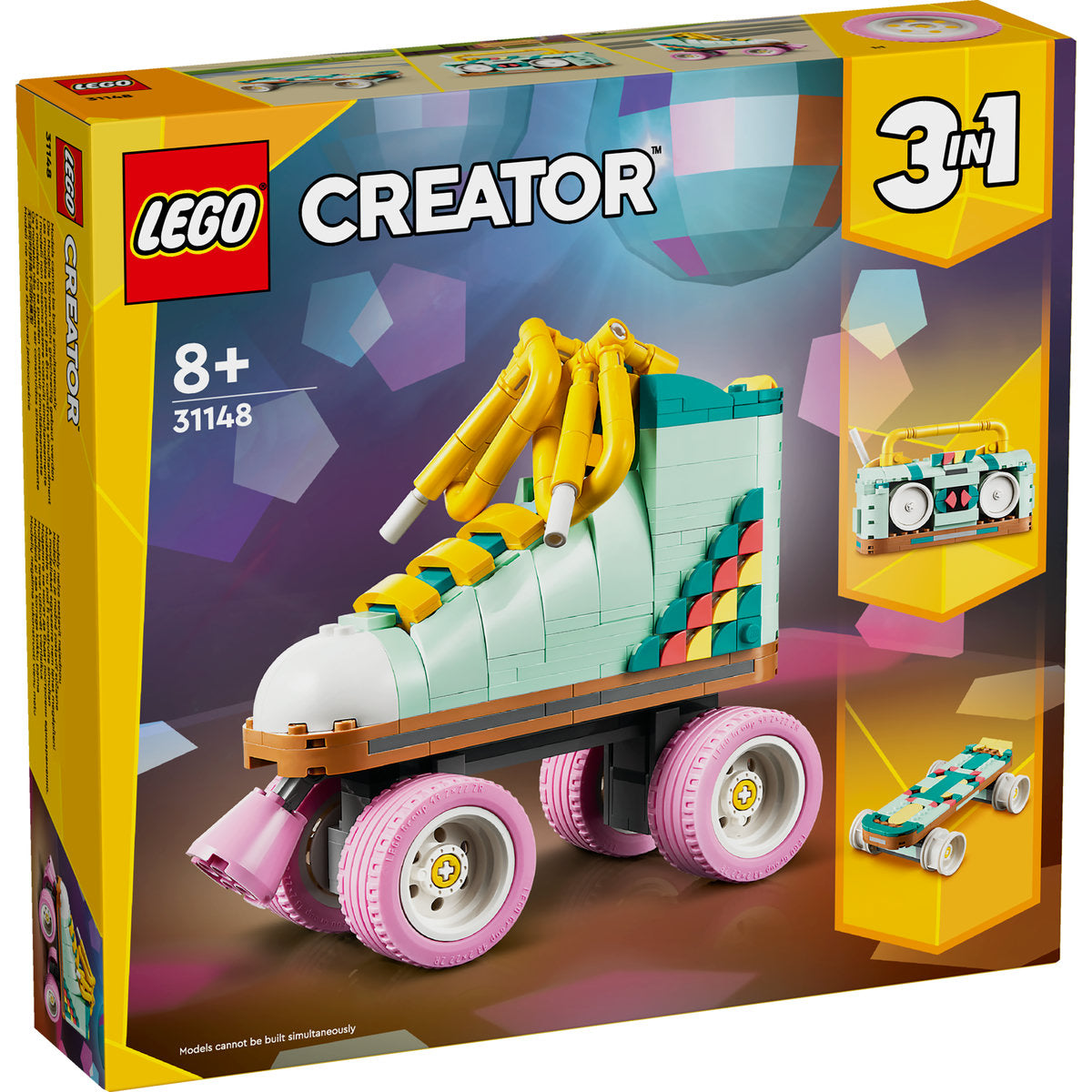 LEGO® Creator 3 in 1 - Patina cu rotile retro 31148, 342 piese