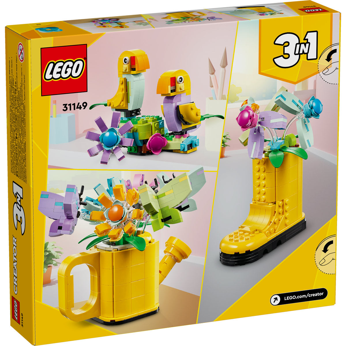 LEGO® Creator 3 in 1 - Flori in stropitoare 31149, 420 piese