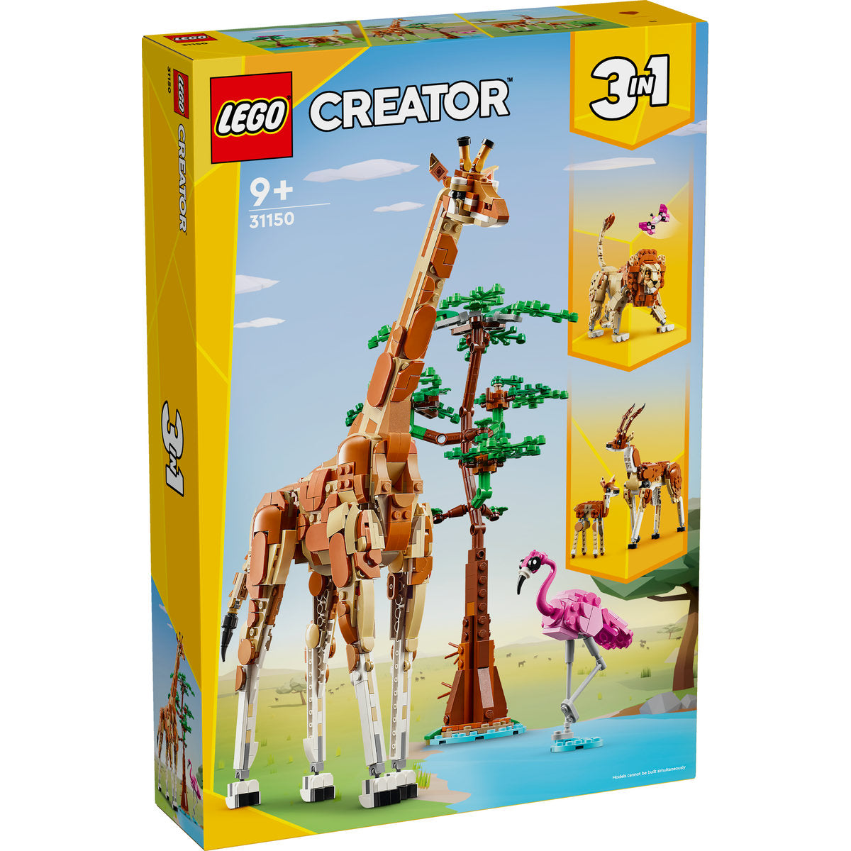 LEGO® Creator 3 in 1 - Animale salbatice din safari 31150, 780 piese