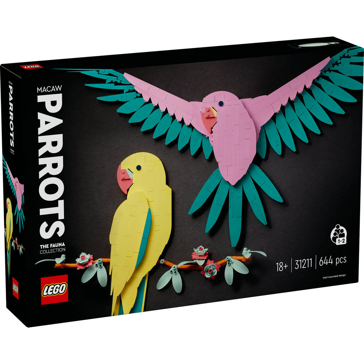 LEGO® ART - Colectia de fauna - Papagali Ara 31211, 644 piese