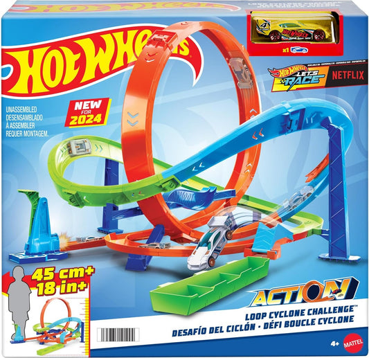 Set de pista Hot Wheels Action Loop Cyclone Challenge