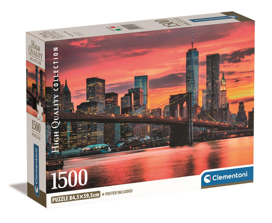 Puzzle Compact 1500 Piese - East River At Dusk