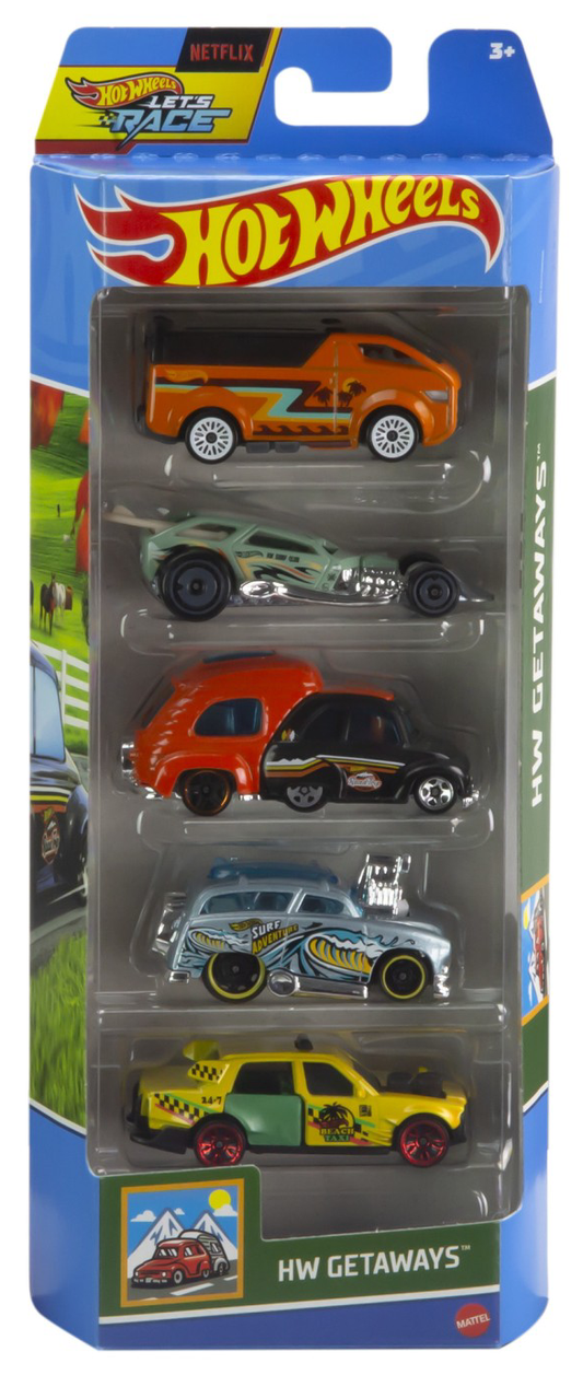 Masinute Hot Wheels 5 buc. - Getaways