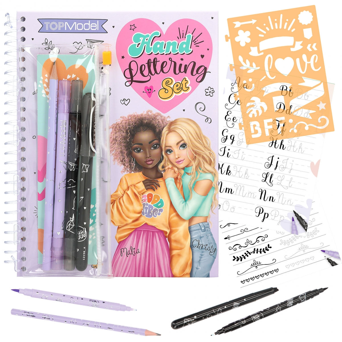 TOPModel Carte colorat Set Handlelettering