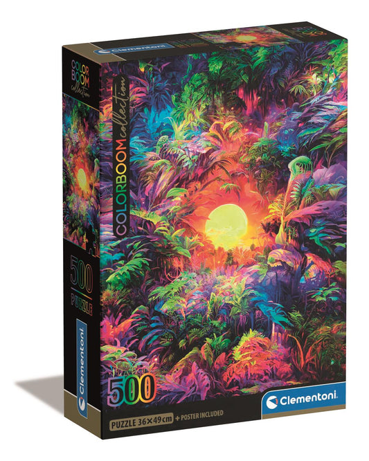 Puzzle Compact 500 Piese - Colorboom - Psychedelic Jungle Sunrise
