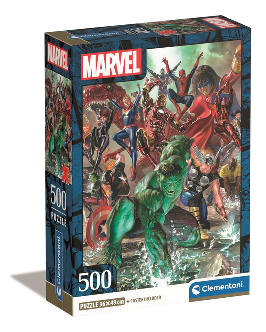 Puzzle Compact 500 Piese - Marvel The Avengers