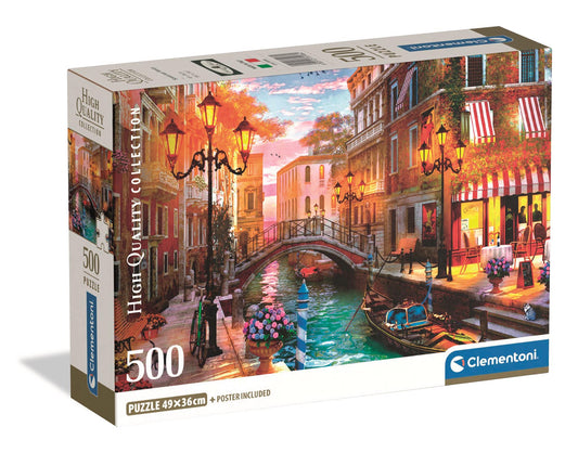 Puzzle Compact 500 Piese - Sunset Over Venice