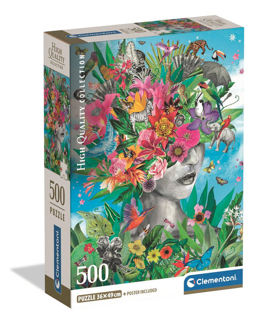 Puzzle Compact 500 Piese - Head In The Jungle