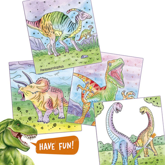 Dino World Carte Acuarela Magica