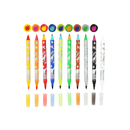 Dino World Magic Marker Set 9 buc