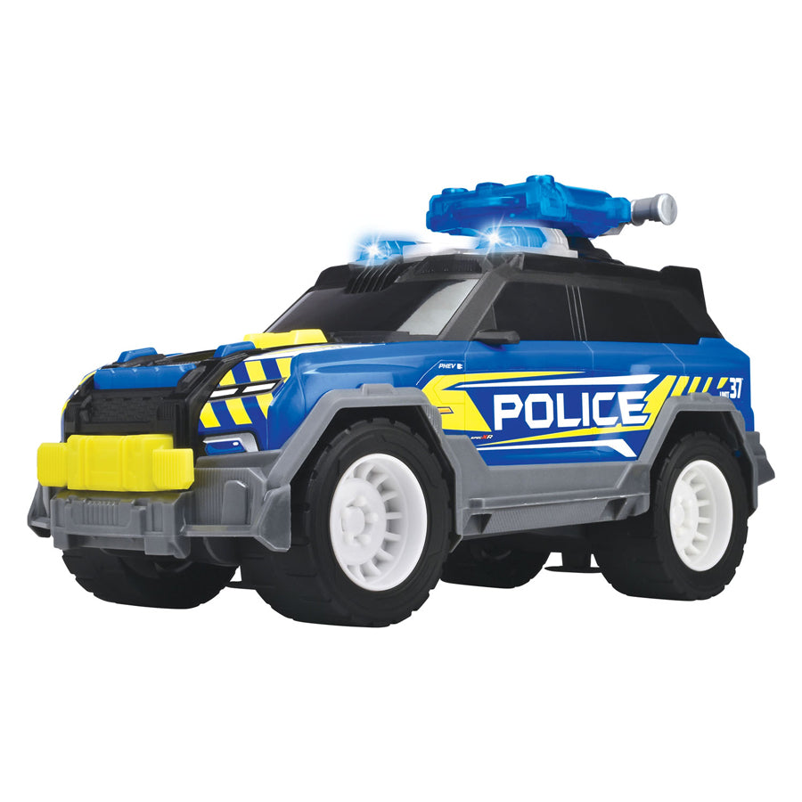 Masinuta de politie, Dickie, SUV, functii lumini si sunete, albastru, 30cm