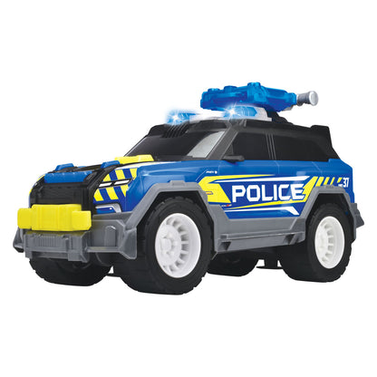 Masinuta de politie, Dickie, SUV, functii lumini si sunete, albastru, 30cm