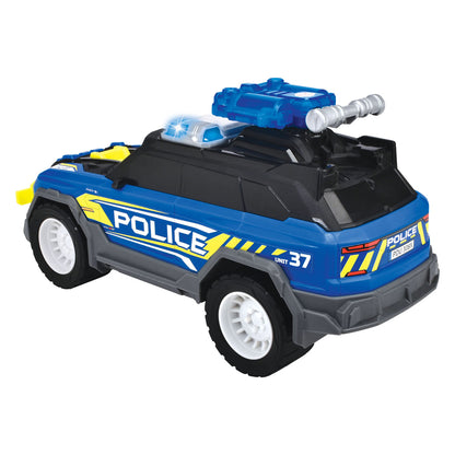 Masinuta de politie, Dickie, SUV, functii lumini si sunete, albastru, 30cm