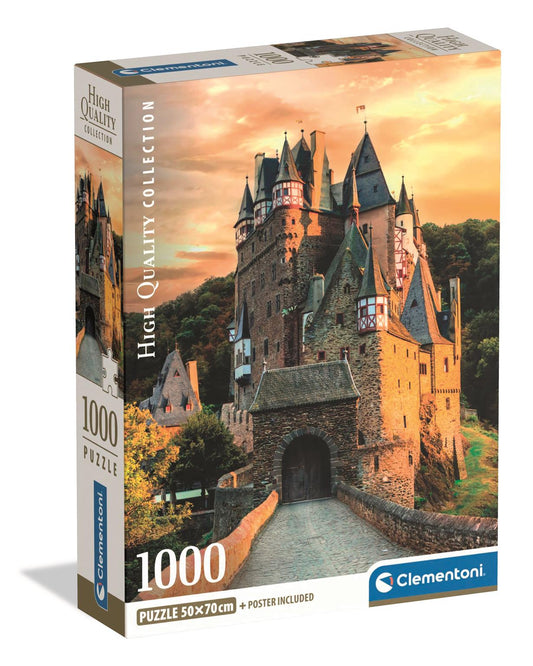 Puzzle Compact 1000 Piese - Golden Hour at Eltz Castle