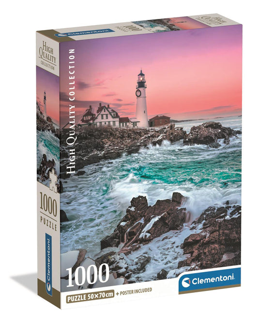 Puzzle Compact 1000 Piese - First Snow at Portland Head