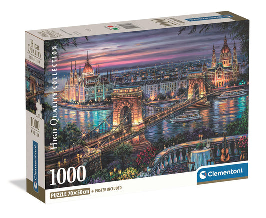 Puzzle Compact 1000 Piese - Lights of the Danube (Budapest)