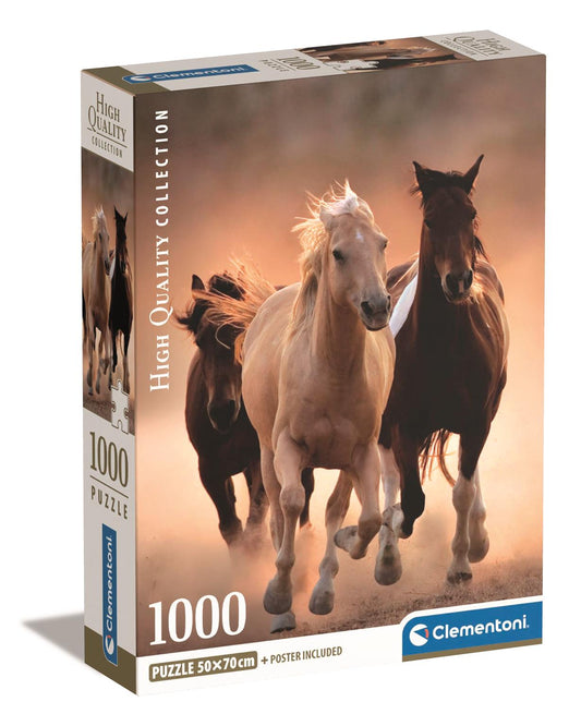Puzzle Compact 1000 Piese - Running Horses
