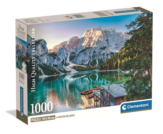 Puzzle Compact 1000 Piese - Emerald Lake Braies