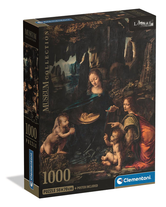 Puzzle Compact 1000 Piese Museum - The Virgin of the Rocks