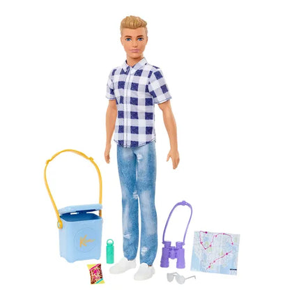 Papusa Barbie - Camping Ken, cu accesorii