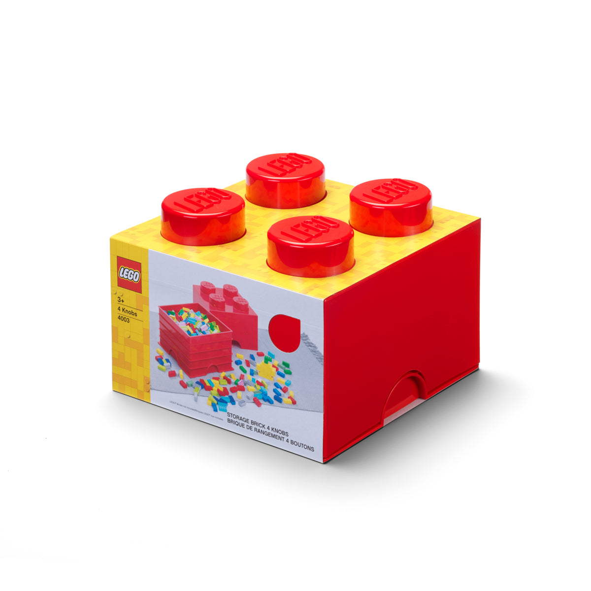 Cutie depozitare LEGO 4 (2x2) - Rosu