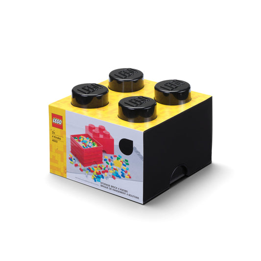 Cutie depozitare LEGO 4 (2x2) - Negru