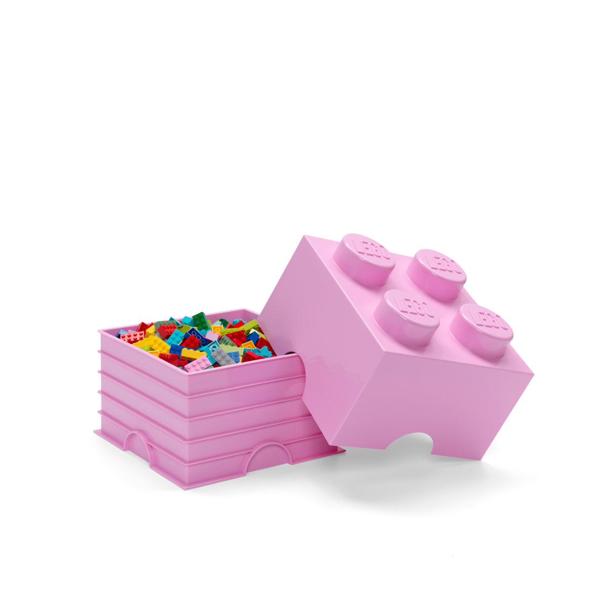 Cutie depozitare LEGO 4 (2x2) - Roz