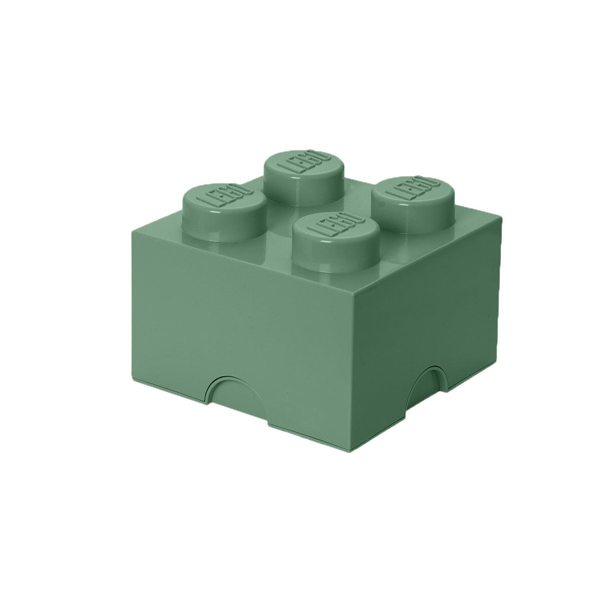 Cutie depozitare LEGO 4 (2x2) - Verde Nisip