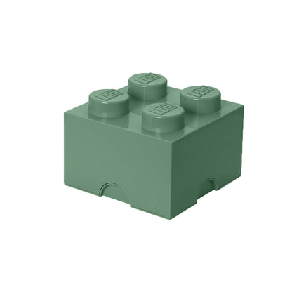 Cutie depozitare LEGO 4 (2x2) - Verde Nisip